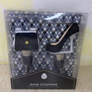 The Wild Eye Designs Wine Stoppers Purse and Heel Blue